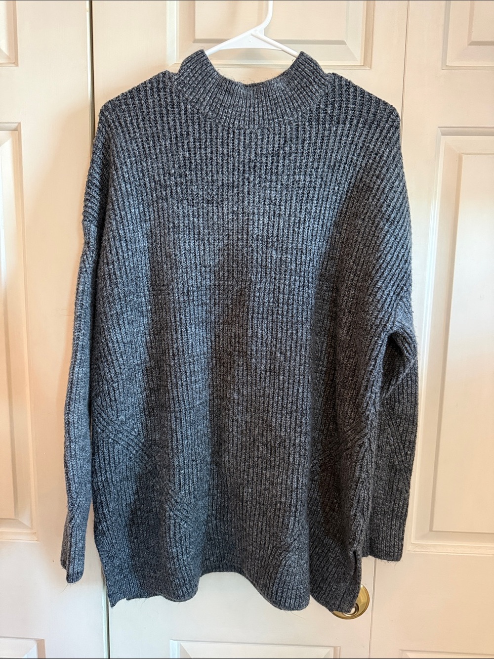 Women’s Old Navy Ribbed Mock Neck Sweater - Gray